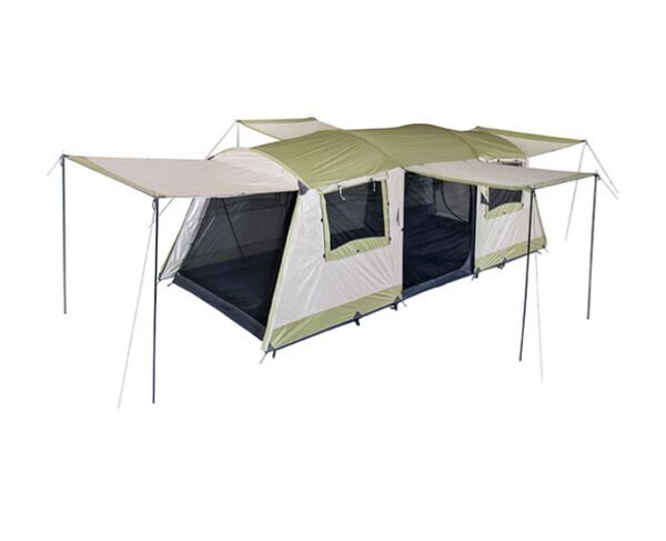 OzTrail 9 Person Green Bungalow Dome Tent